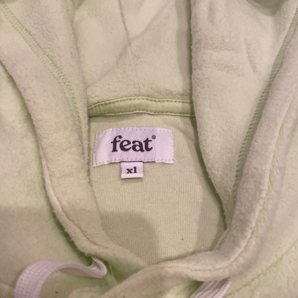 COZY Neon Lime Hoodie from Feat - Size XL - Picture 3 of 8